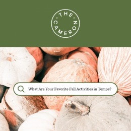 Fall is in full swing here at The Cameron. 🍂
What is your favorite fall activity in Tempe? Share below! ⬇️
#TheCameron #NowLeasing #NowOpen #Tempe #TempeLiving #ArizonaLiving #AZLifestyle #ApartmentGoals #AZApartments #TempeApartments #ArizonaApartments #ApartmentLiving Instagram post from @thecamerontempe on October 22, 2021 15:57:04pm